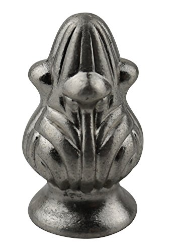 Image of Urbanest Rothwell Lamp Finial, 1 5 /16-inch Tall, Brushed Nickel