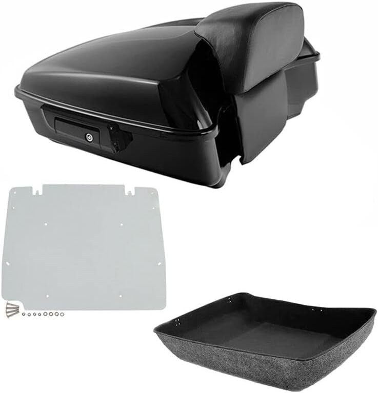 TCMT Chopped Tour Pack - Placa base para respaldo de maletero para Harley Tour Pak Touring CVO Road King Road Glide Street Glide Electra Glide