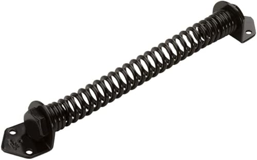 National Hardware N165-498 Muelle para puerta y puerta, 11 pulgadas, recubierto con protección contra la intemperie, color negro