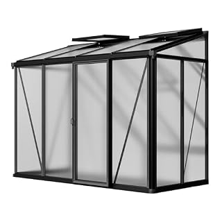 GFP serre adossée Flora 24 aluminium 263 x 132 cm