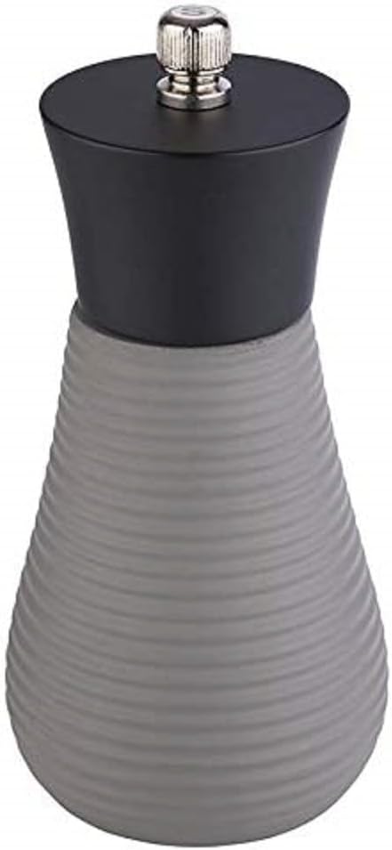 APS Salt Mill Element - Premium Salt Dispenser with a Grinding Mechanism Made of Stainless Steel and Wooden lid - The Grinding Degree is continuously Adjustable 7,5 x 15,5cm