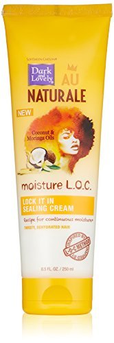 Dark & Lovely AU Naturale Moisture L.O.C. Lock It In Sealing Cream with Coconut & Moringa Oils 250ml by Dark & Lovely