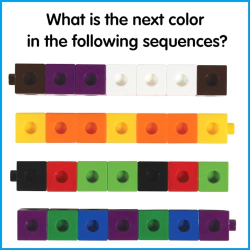 image for edxeducation Linking Cubes | Set of 100 | Counting Cubes | Color Sorti