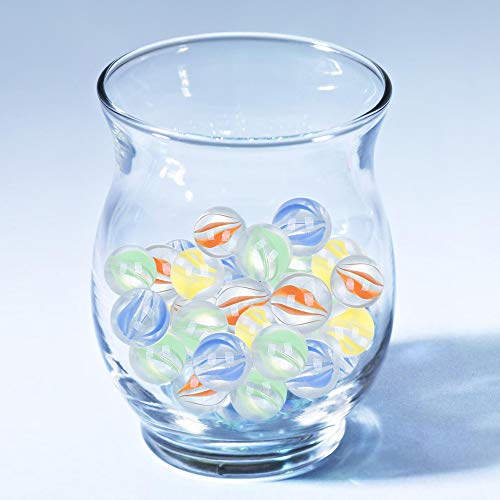 Barelove 200 pcs 9/16 inch Clear Multi Colors Filling Vase Glass Marbles (Multi)