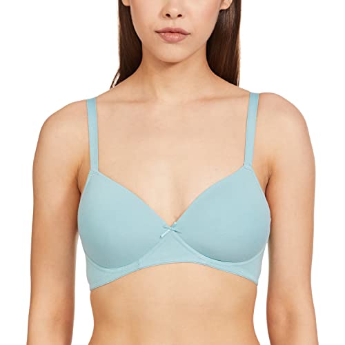 Image of Marks & Spencer NW Solid OPP Bra Light Blue
