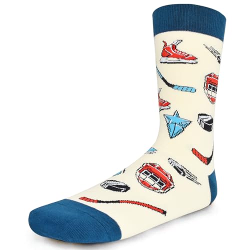 image for GOLIN Novelty Hockey Socks for Men Women Teens, Funny Senior Night Gif