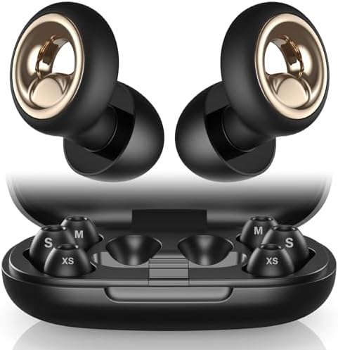 Ear Plugs for Sleeping, 45dB Silicone Ear Plugs for Noise Cancell...