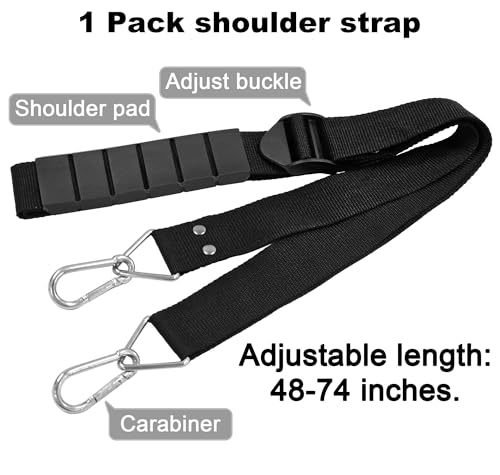 shoulder moving straps with cargo tie down straps - move lift carry lash and secure heavy objects furniture appliances - 1 person