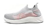  Zapatillas Deportivas Mujer sin Cordones Muy Transpirables y Antideslizantes (Gris SF, Numeric_38)
