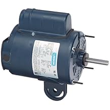 Leeson 191871.00 Pedestal HVAC Motor, 1 Phase, 48 Frame, Special Mounting, 1/3HP, 1625 RPM, 115/230V Voltage, 60Hz Fequency