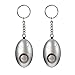 Produktbild AMATHINGS 2er Set (Doppelpack) Taschenalarm Persönlicher Alarm mit Schlüsselanhänger und LED-Licht/Taschenlampe Panikalarm 140db Security Alarm für Frauen