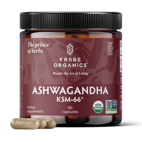 TRIBE ORGANICS Ashwagandha KSM 66 Pure Organic Roo