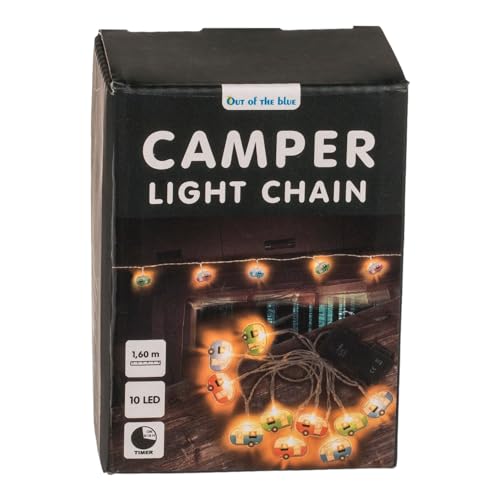 Out of the blue Lichterkette Camping Deko Wohnwagen Camper Stimmungslicht mit 10 LED-Elementen