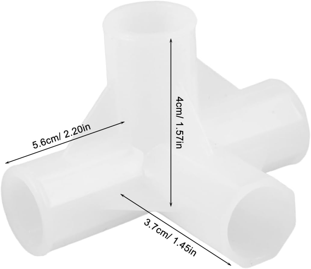 10pcs Closet Rod Connector Fittings Pole Link Joint Connector for Shoe Rack Wardrobe Dryer Cabinet Rod Coupling Replacement Inner Diameter 13mm