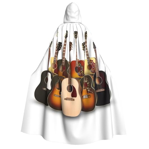 Cape à capuche guitare adulte cosplay Halloween fête costume sorcière