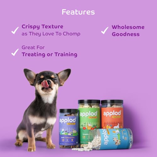 Image of Real Chicken Dog Biscuits for Puppies & Adult Dogs | Oven-Baked Crunchy Dog Treats Made with Real Ingredients | Healthy Training & Reward Snacks | 845g