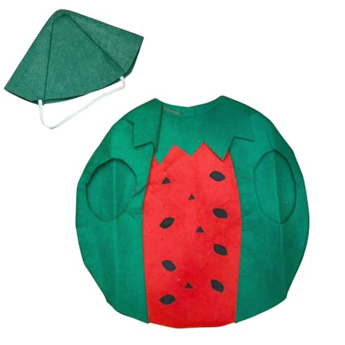 Image of Kaku Fancy Dresses Fruit and Vegetable Costume Paper Cutout with Cap For Kids | Healthy Food Costume For Boys & Girls (Tracksuit Not Included)