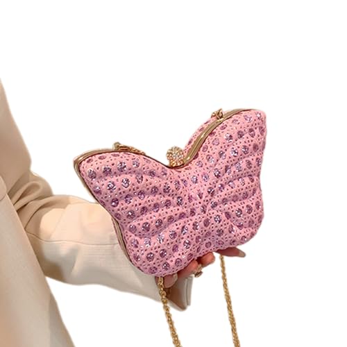Sac à bandoulière avec détails papillon mignon et sangle fantaisie pour femme