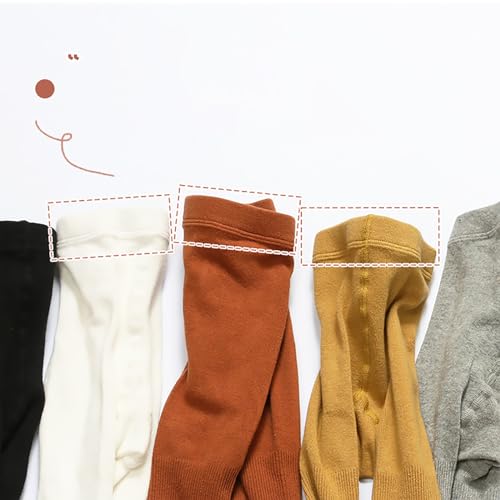 Baby Girls Socks Infant Toddler Pantyhose Cable Knit Legging Pants for Girls Flower Embroidery Solid Leggings3