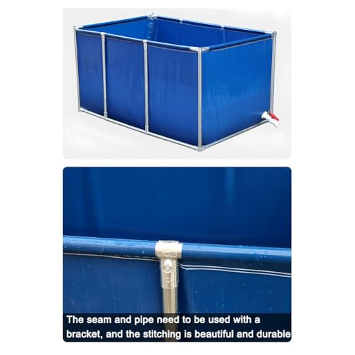 Piscina rectangular plegable de lona que soluciona el almacenamiento de agua 8