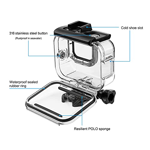 image for SOONSUN Waterproof Case for GoPro Hero 13 12 11 10 9 Black,196FT/60M U