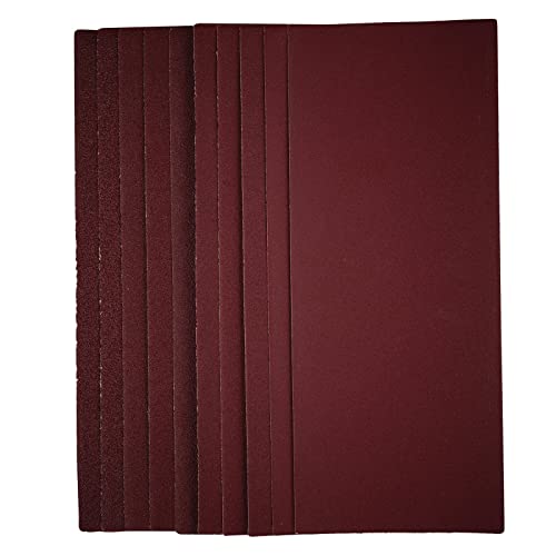 Draper 57373 1/2 Sanding Sheets, 115 x 280mm, Assorted Grit (Pack of 10)