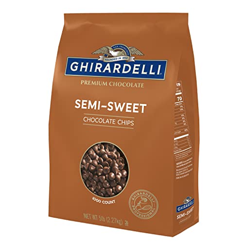 Ghirardelli Chocolate Company Semi-Sweet Chips 1000 Per Lb, 5Lb. Bag (Pack Of 1)