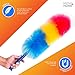 Kitchen + Home 23” inch Rainbow Static Duster - Electrostatic Feather Duster Attracts dust Like a Magnet!