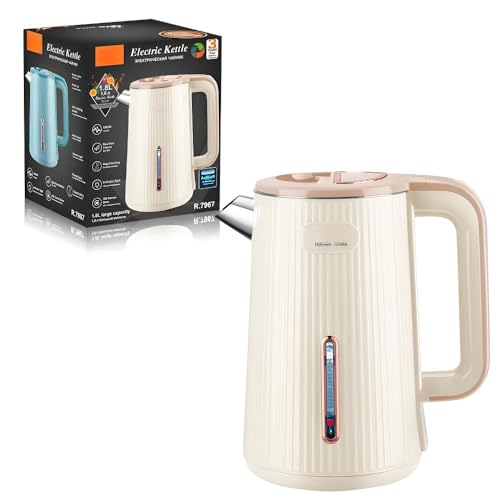 Hervidor De Agua De Acero Inoxidable 304 De 1,8 L Sin Costuras, Con Doble Capa De Protección Antisecado Y Calentamiento Rápido.