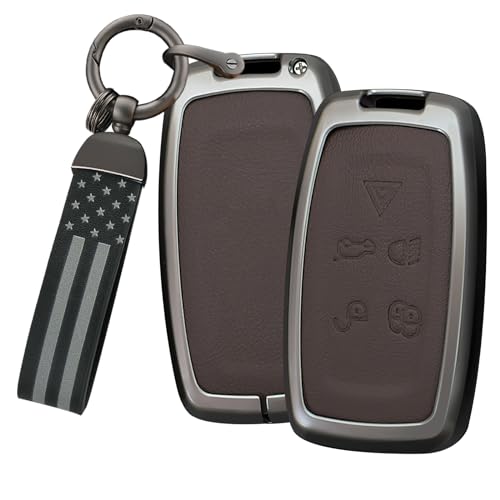Étui clé Land Rover en cuir marron protecteur et élégant pour votre Range Rover