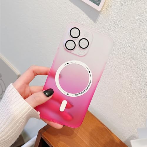 Étui de protection iPhone 13 Pro rigide de luxe dégradé avec verre d'objectif