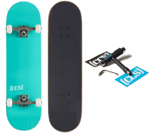 Image of [CCS] Skateboard Complete | Maple Wood | Professional Grade | Fully Assembled with Skate Tool & Stickers | Adults, Kids, Teens, Youth | Boys & Girls