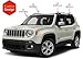 AUTOCLOVER Tape-On Rain Guards Window Visors 4 Pcs Set for Jeep Renegade 2015 2016 2017 2018 2019 2020 2021 2022 2023 2024 2025 / Window Deflectors, Out-Channel Vent Shades (Smoked)