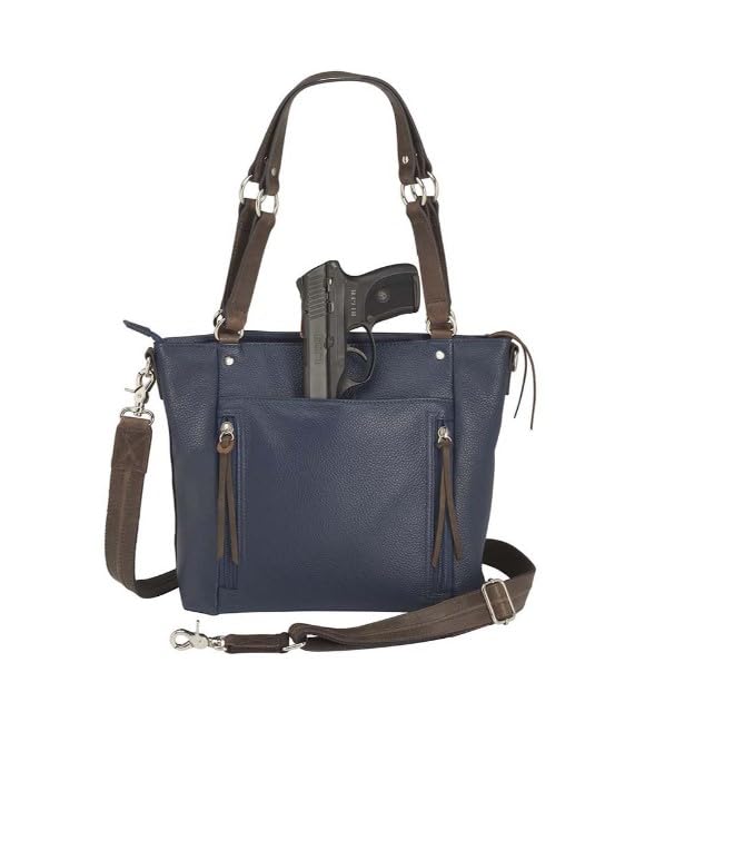 Bolso Tote Boho con relieve azul índigo miniatura 5