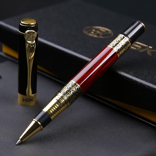 Stylo de bureau chic et élégant rouge HSK pour les notes de dirigeant - 3