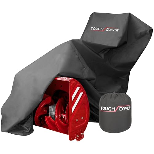 Tough Cover Snow Blower Cover - 600D Snowblower Covers Waterproof Outdoor, Heavy Duty Snow Thrower Cover Universal Fit for EGO, Honda, Ariens, Ryobi, Troy Bilt, Snow Joe, Toro, and PowerSmart