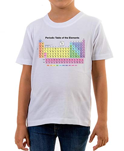 Reality Glitch T-shirt pour enfant Tableau périodique - Blanc - Large