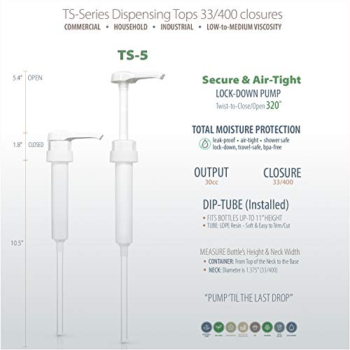 image for Bar5F Gallon Pump Dispenser | Fits Most 1 Gallon (128 oz) Jugs and Con