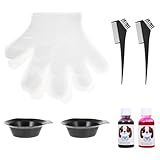 NUOBESTY Tragbares Bunter Sicherer Hundehaarfärbemittel in Kirschblütenpink und Violettgrau Professionelles Fellpflege haarfärbemittel für Stilvolles Haustierstyling