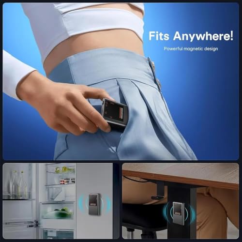 Image of SECURINNOV Digital Mini Voice Recorders -Small Hidden Spy Super Long Storage Capacity 64GB | Date & Time Stamp | Easy to Use | Crystal Clear Sound Digital Recording Mp3 Player (V-Lite 64GB)