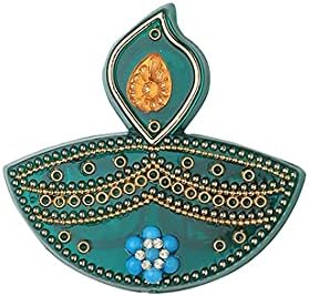 Aditri Creation Rakhi Platter Designer Diya Haldi Kumkum Holder Tilak Box Kankavati for Indian Traditional Return Gifts, Wedding Festival Gifts Gift Decorative Pooja puja Item