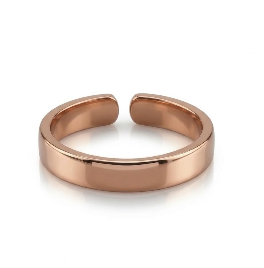 Pure Copper Adjustable Ring for Men & Women | Health Magnetic Benefits Ring for Joint Pain, Arthritis Relief | Unisex Adjustable Size Finger Ring-image-41