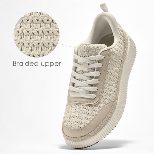 Women Espadrille Platform Sneakers Chunky Fashion Casual Shoes for Women Comfortable Walking Sneakers2