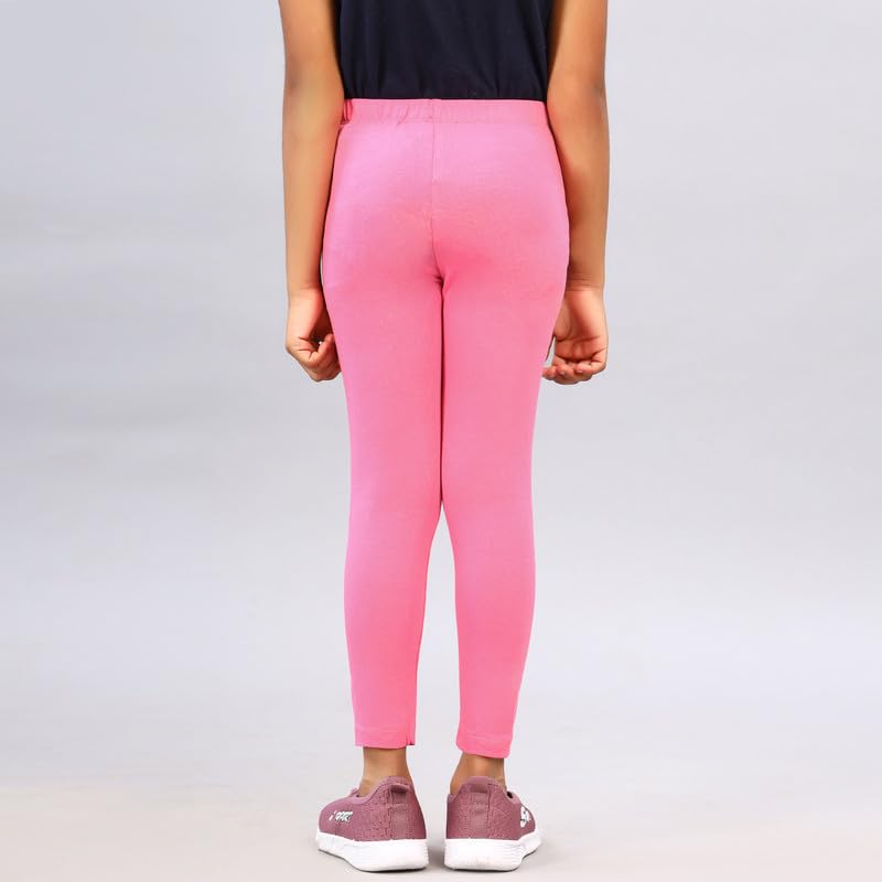 Image of ZION Leggings for Girls - Cotton Regular Fit Ankle Length | Soft & Comfortable | Perfect for Every Occasion - School, Play & Beyond | Multiple Sizes & Colors
