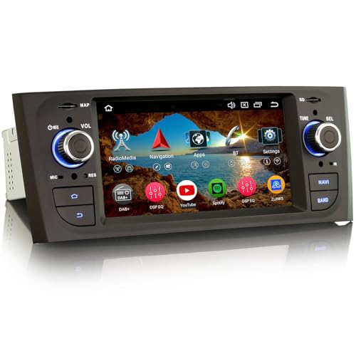 📌【Android 14, 8 Core, 4GB RAM+64GB ROM】 Questa autoradio carplay è adatta per Fiat Grande Punto Linea ha Android 14.0 OS, Octa-Core, 8*A53 64-bit 2.0GHz CPU, elaborazione ad alta velocità e avvio rapido. Ottimizzato CANbus Decodifica, mantenere la funzione originale di lavoro. Supporto di 1 scheda/3 USB con capacità di archiviazione di 4*256GB. Schermo IPS multi-touch da 6.1 pollici. Decoder Canbus integrato, supporta controllo del volante, Bluetooth, 4G/WiFi, radio, navigazione GPS, USB, SD, TF.
