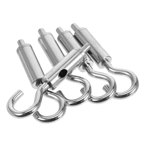 OUNONA 5 piezas tensores de acero con gancho y ojal para cables y cuerdas, tensores multifunción para instalación de toldos, iluminación y letreros miniatura 1