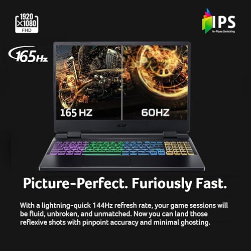 Image of acer Nitro V 15.6 inch FHD IPS 165Hz Gaming Laptop, Intel Core i7-13620H, NVIDIA GeForce RTX 4050 with 6GB GDDR7 VRAM, Win11H, w /Mouse pad (16GB RAM, 1TB PCIe SSD)