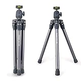 Fotopro S3-Lite - Kit de trípode Universal Compacto y Ligero con Columna Central Reversible - Incluye 1 Soporte para Smartphone y 1 Adaptador GoPro