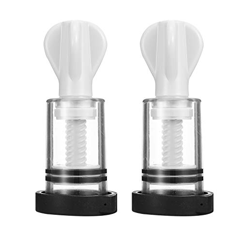 Artibetter 2 Piezas Masajeador de Pecho Aspirador Corrector de Pez�n Ventosa Potenciador de Pez�n Taza Potenciador de Pecho Clitoris Sucker para Mujeres