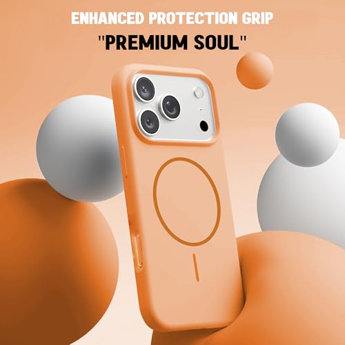 Image of Kratos Active Grip Silicone Case Cover Compatible with iPhone 17 Pro Max - Enhanced Protection, Wireless Magnetic Charging Case with Raised Edge Camera & Screen Protection, Shock-Resistant Design
